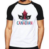 Casual tops tees logo designed CANADIAN men clothes cool Deadpool pattern short sleeve good quality canada brand male T-shirt