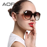 AOFLY With Case Fashion Lady Sun glasses New Polarized Women Sunglasses Vintage Alloy Frame Classic Brand Designer Shades AF7913