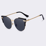 AOFLY Sunglasses Cat Eye Ladies Sunglasses 2017 Luxury Classic Women Fashion Shades Brand Designer Alloy Legs Points AF7964