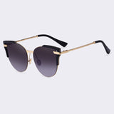 AOFLY Sunglasses Cat Eye Ladies Sunglasses 2017 Luxury Classic Women Fashion Shades Brand Designer Alloy Legs Points AF7964