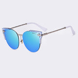 AOFLY Sunglasses Cat Eye Ladies Sunglasses 2017 Luxury Classic Women Fashion Shades Brand Designer Alloy Legs Points AF7964