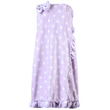 Fashion Women Bathrobe+ Headband+Shoes 3 PCS Nightgowns Autumn Sexy Bowknot Strapless Tube Dress Robe Bath Towel Sleepwear