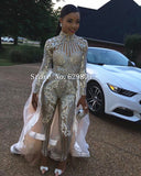 Fashion Bright Crystals Diamonds Jumpsuit Party Rompers Costumes Female Singer Performance Prom Celebrate Outfit Bodysuit
