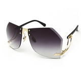 ROYAL GIRL Oversized Sunglasses Women Rimlesss Brand Designer Elegant Lady Female Optics Clear lens ss143