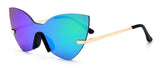 ROYAL GIRL New Rimless Cat Eye Women Sunglasses Brand Designer Retro Oversized Frame For Ladies ss513