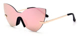 ROYAL GIRL New Rimless Cat Eye Women Sunglasses Brand Designer Retro Oversized Frame For Ladies ss513