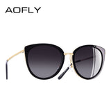 AOFLY BRAND DESIGN Women Sunglasses Vintage Style Metal Frame ladies Polarized Sun glasses Shades Female Eyewear Gafas A139