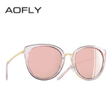 AOFLY BRAND DESIGN Women Sunglasses Vintage Style Metal Frame ladies Polarized Sun glasses Shades Female Eyewear Gafas A139