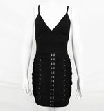 CWLSP Backless Women Summer Party dresses Purple Lace Up V neck Strap Suede dress 2018 Sexy Slim vestidos robe femme QL3681