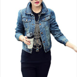 feminina trendy Chaqueta Mujer street denim slim jacket For women with long sleeves Jeans for women Jackets Women's shoes
