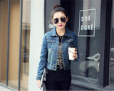 feminina trendy Chaqueta Mujer street denim slim jacket For women with long sleeves Jeans for women Jackets Women's shoes