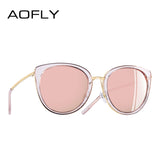 AOFLY BRAND DESIGN Women Sunglasses Vintage Style Metal Frame ladies Polarized Sun glasses Shades Female Eyewear Gafas A139