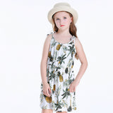 Belababy Baby Girl Summer Dress 2018 New Princess Kids Strapless Flora Print Beach Dresses For Girls Bohemian Beachwear Clothes
