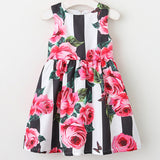 Melario Girls Dress 2018 New Brand Girls Clothes European And America Style Kids Clothes Hydrangea Flora Print Baby Girls Dress