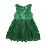 AiLe Rabbit 2017 Children's Clothing Girls Lace Dress Fashion Party Wedding Dress Brand High Quality Apparel Purple Green