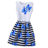 (12-20y)Girl Dress 2018 Summer Style Casual Sleeveless Flora Printed Kids Dresses for Girls Clothes Party Princess Dress Vestido